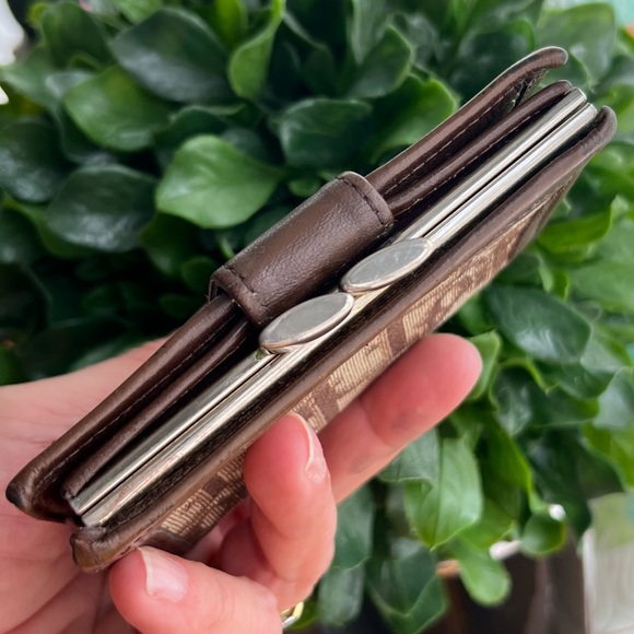 Vintage 70s Christian Dior Diorissimo oblique monogram wallet Leather canvas - Picture 13 of 16